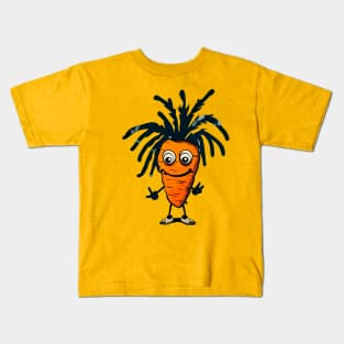 Cool funny Rasta carrot Kids T-Shirt